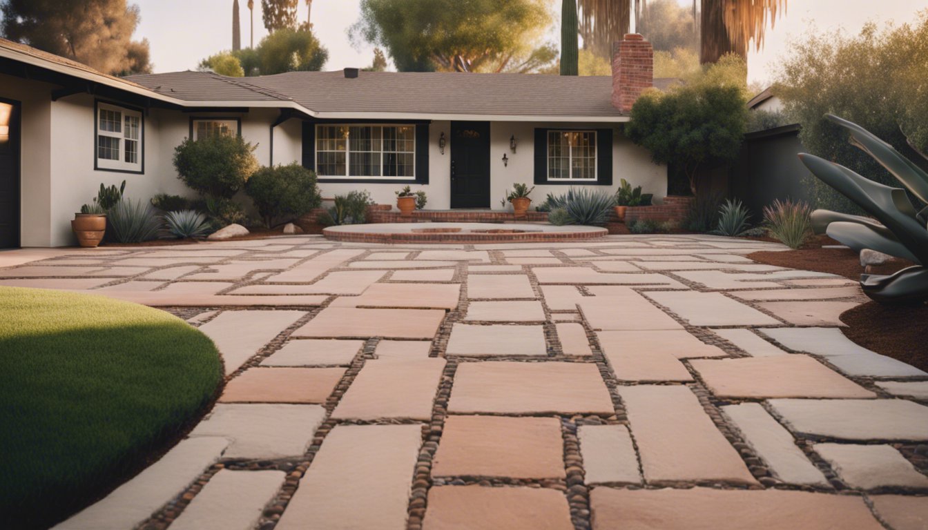 Vintage home in Pasadena with newly restored pavers